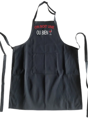 Tablier On boit une ou bien - Lafourgoneta