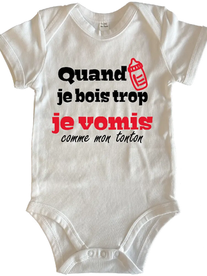 Body Quand je bois trop je vomis comme mon tonton - Lafourgoneta