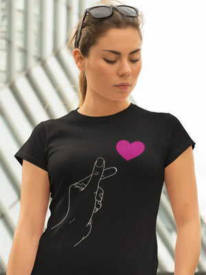 T-shirt le coeur sur la main La Fourgoneta