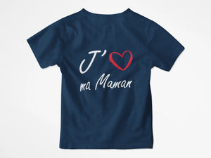 T-shirt enfant j'aime ma maman - Lafourgoneta