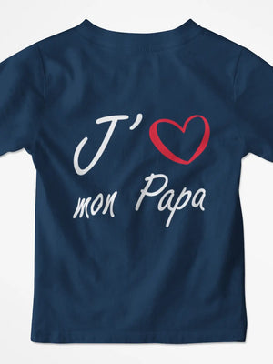 T-shirt enfant j'aime mon papa - Lafourgoneta
