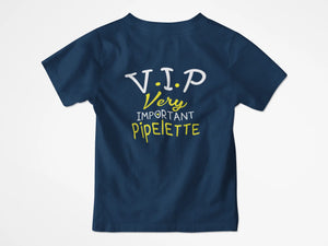 T-shirt enfant VIP very importante pipelette - Lafourgoneta
