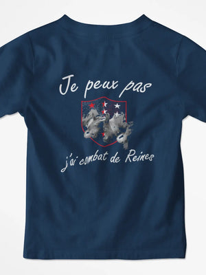 T-shirt enfant je peux pas j'ai combat de reine - Lafourgoneta