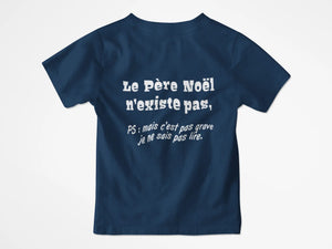 T-shirt enfant le père noël n'existe pas - Lafourgoneta