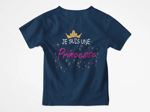 T-shirt enfant je suis une princesse - Lafourgoneta