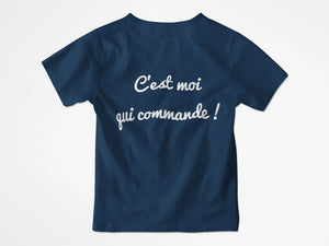 T-shirt enfant c'est moi qui commande ! - Lafourgoneta