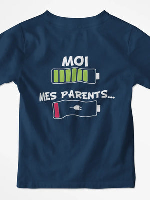 T-shirt enfant batterie faible - Lafourgoneta
