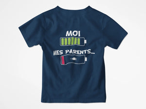 T-shirt enfant batterie faible - Lafourgoneta