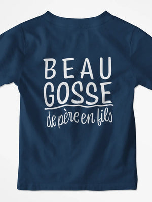 T-shirt enfant beau gosse de père en fils - Lafourgoneta