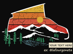 T-shirts California camperfun La Fourgoneta