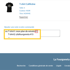 T-shirt Calificône La Fourgoneta