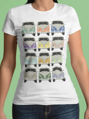 T-shirt Split multicolor La Fourgoneta