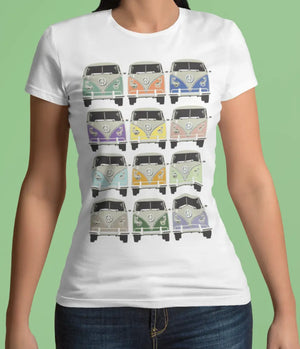 T-shirt Split multicolor La Fourgoneta