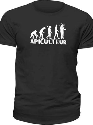 T-shirt Evolution apiculteur La Fourgoneta