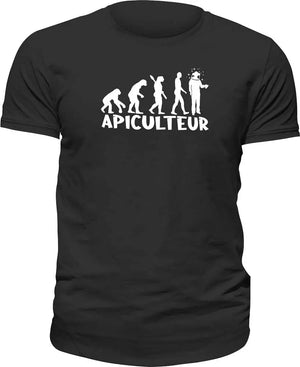 T-shirt Evolution apiculteur La Fourgoneta