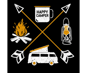 T-shirt Happy camper La Fourgoneta