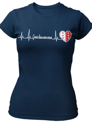 T-shirt Le Valais gravé dans mon coeur La Fourgoneta