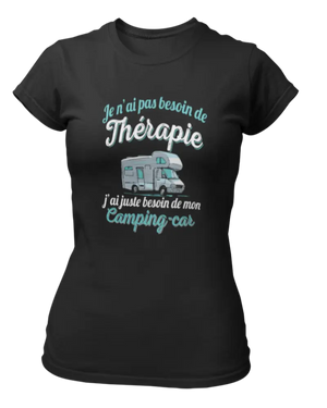 T-shirt Je n'ai pas besoin de thérapie j'ai juste besoin de mon camping-car - Lafourgoneta
