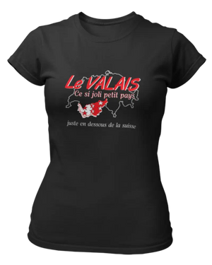 T-shirt Le valais ce si joli petit pays juste en dessous de la Suisse Lafourgoneta