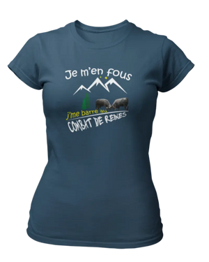 T-shirt Je m'en fous j'me barre au combat de reines - Lafourgoneta