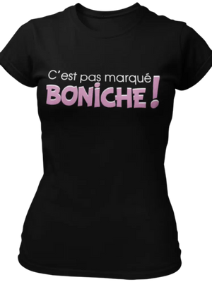 T-shirt C'est pas marqué Boniche! La Fourgoneta