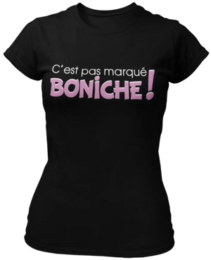 T-shirt C'est pas marqué Boniche! La Fourgoneta