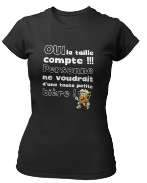T-shirt Oui la taille compte - Lafourgoneta