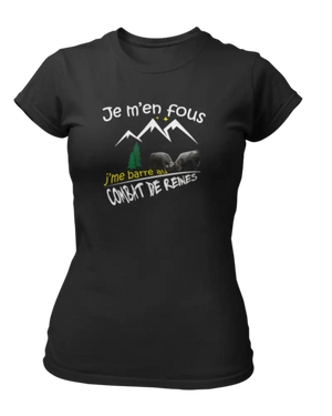T-shirt Je m'en fous j'me barre au combat de reines - Lafourgoneta