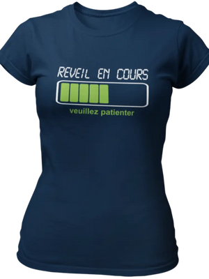 T-shirt Réveil en cours, veuillez patienter La Fourgoneta