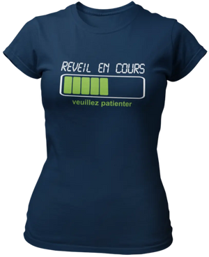 T-shirt Réveil en cours, veuillez patienter La Fourgoneta