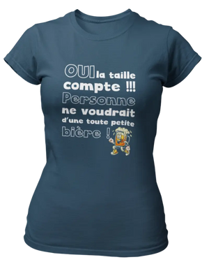 T-shirt Oui la taille compte - Lafourgoneta