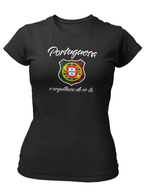 T-shirt Portuguesa e orgulhosa de sê-lo - Lafourgoneta