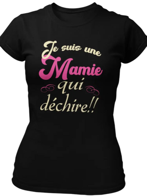 T-shirt Je suis une Mamie qui déchire!! La Fourgoneta