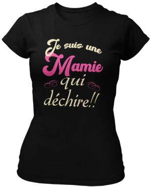 T-shirt Je suis une Mamie qui déchire!! La Fourgoneta