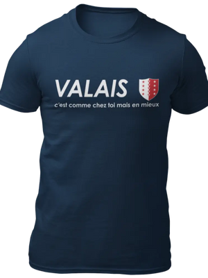 T-shirt le VALAIS c'est comme chez toi mais en mieux La Fourgoneta