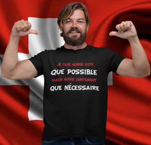 T-shirt Je vais aussi vite que possible mais aussi lentement que nécessaire La Fourgoneta