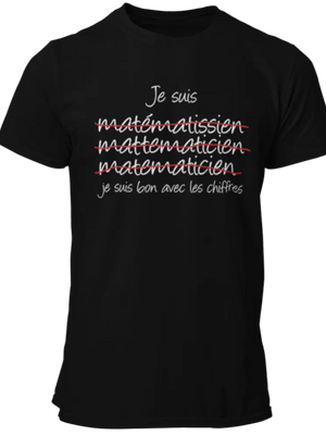 T-shirt Je suis bon avec les chiffres La Fourgoneta