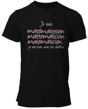 T-shirt Je suis bon avec les chiffres La Fourgoneta