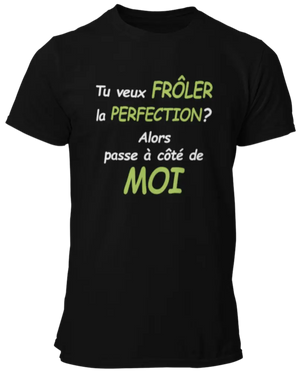T-shirt Tu veux frôler la perfection? Alors passe à côté de moi La Fourgoneta