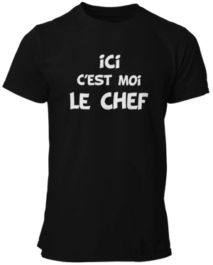 T-shirt ici c'est moi le chef La Fourgoneta