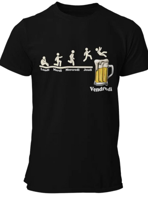 T-shirt Lundi mardi mercredi... La Fourgoneta