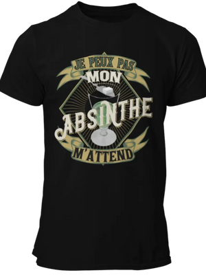 T-shirt Je peux pas mon Absinthe m'attend La Fourgoneta