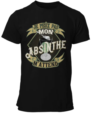 T-shirt Je peux pas mon Absinthe m'attend La Fourgoneta