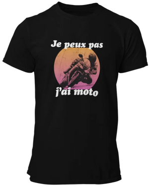 T-shirt Je peux pas j'ai moto La Fourgoneta