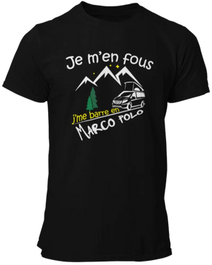 T-shirt Je m'en fous, j'me barre en Marco polo La Fourgoneta