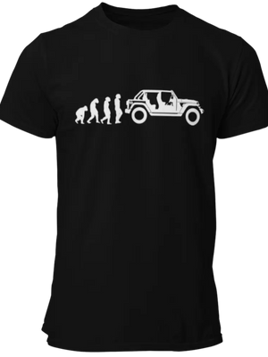 T-shirt Evolution Jeep La Fourgoneta