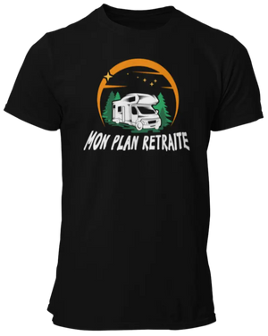 T-shirt Mon plan retraite en camping-car La Fourgoneta