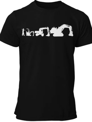 T-shirt Evolution escavator La Fourgoneta