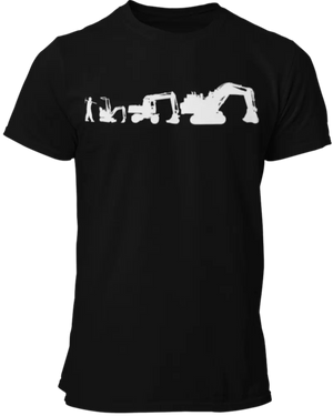 T-shirt Evolution escavator La Fourgoneta
