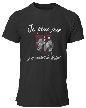 T-shirt Je peux pas j'ai combat de reine La Fourgoneta